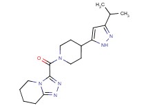 3-{[4-(3-isopropyl-1H-pyrazol-5-yl)piperidin-1-yl]carbonyl}-5,6,7,8-tetrahydro[1,2,4]triazolo[4,3-a]pyridine