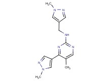 5-methyl-4-(1-methyl-1H-pyrazol-4-yl)-N-[(1-methyl-1H-pyrazol-4-yl)methyl]-2-pyrimidinamine
