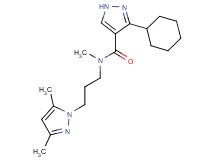 3-cyclohexyl-N-[3-(3,5-dimethyl-1H-pyrazol-1-yl)propyl]-N-methyl-1H-pyrazole-4-carboxamide