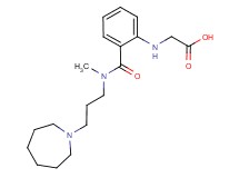 [(2-{[(3-azepan-1-ylpropyl)(methyl)amino]carbonyl}phenyl)amino]acetic acid