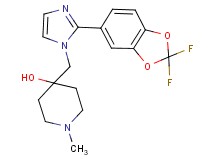 4-{[2-(2,2-difluoro-1,3-benzodioxol-5-yl)-1H-imidazol-1-yl]methyl}-1-methylpiperidin-4-ol