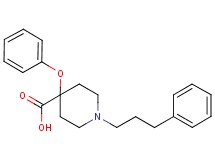 4-phenoxy-1-(3-phenylpropyl)piperidine-4-carboxylic acid
