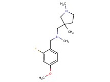 1-(1,3-dimethylpyrrolidin-3-yl)-N-(2-fluoro-4-methoxybenzyl)-N-methylmethanamine