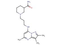 1-{3-[(2,3,5-trimethylpyrazolo[1,5-a]pyrimidin-7-yl)amino]propyl}-3-piperidinecarboxamide