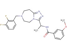 N-{1-[7-(2,3-difluorobenzyl)-6,7,8,9-tetrahydro-5H-[1,2,4]triazolo[4,3-d][1,4]diazepin-3-yl]ethyl}-3-methoxybenzamide