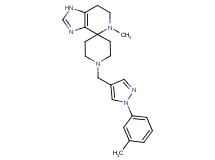 5-methyl-1'-{[1-(3-methylphenyl)-1H-pyrazol-4-yl]methyl}-1,5,6,7-tetrahydrospiro[imidazo[4,5-c]pyridine-4,4'-piperidine]