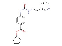 cyclopentyl 4-({[(2-pyridin-3-ylethyl)amino]carbonyl}amino)benzoate