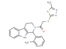 1-(2-methylphenyl)-2-{[(5-methyl-1,3,4-thiadiazol-2-yl)thio]acetyl}-2,3,4,9-tetrahydro-1H-beta-carboline