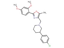 3-(4-chlorophenyl)-1-{[2-(2,4-dimethoxyphenyl)-5-methyl-1,3-oxazol-4-yl]methyl}piperidine
