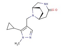 (1S*,6R*)-9-[(5-cyclopropyl-1-methyl-1H-pyrazol-4-yl)methyl]-3,9-diazabicyclo[4.2.1]nonan-4-one