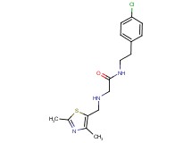 N-[2-(4-chlorophenyl)ethyl]-2-{[(2,4-dimethyl-1,3-thiazol-5-yl)methyl]amino}acetamide