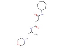 N-cycloheptyl-N'-(1-methyl-3-morpholin-4-ylpropyl)succinamide
