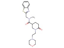 N-(1,3-benzothiazol-2-ylmethyl)-N-methyl-1-[2-(4-morpholinyl)ethyl]-6-oxo-3-piperidinecarboxamide