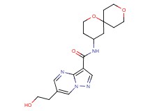 N-1,9-dioxaspiro[5.5]undec-4-yl-6-(2-hydroxyethyl)pyrazolo[1,5-a]pyrimidine-3-carboxamide
