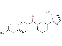 1-(4-isobutylbenzoyl)-3-(1-methyl-1H-imidazol-2-yl)piperidine