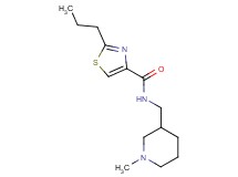 N-[(1-methylpiperidin-3-yl)methyl]-2-propyl-1,3-thiazole-4-carboxamide