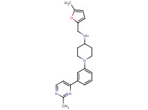 N-[(5-methyl-2-furyl)methyl]-1-[3-(2-methylpyrimidin-4-yl)phenyl]piperidin-4-amine