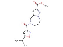methyl 5-[(5-isopropylisoxazol-3-yl)carbonyl]-5,6,7,8-tetrahydro-4H-pyrazolo[1,5-a][1,4]diazepine-2-carboxylate