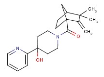 1-[(3,3-dimethyl-2-methylenebicyclo[2.2.1]hept-1-yl)carbonyl]-4-(2-pyridinyl)-4-piperidinol trifluoroacetate (salt)