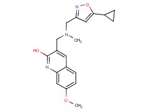 3-{[[(5-cyclopropyl-3-isoxazolyl)methyl](methyl)amino]methyl}-7-methoxy-2-quinolinol