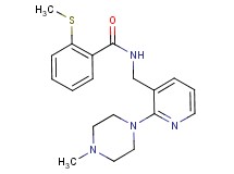 N-{[2-(4-methyl-1-piperazinyl)-3-pyridinyl]methyl}-2-(methylthio)benzamide