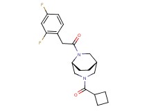 (1S*,5R*)-3-(cyclobutylcarbonyl)-6-[(2,4-difluorophenyl)acetyl]-3,6-diazabicyclo[3.2.2]nonane