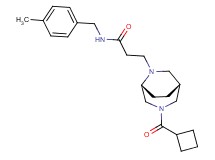 3-[(1R*,5R*)-3-(cyclobutylcarbonyl)-3,6-diazabicyclo[3.2.2]non-6-yl]-N-(4-methylbenzyl)propanamide