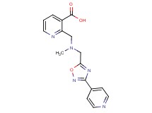 2-({methyl[(3-pyridin-4-yl-1,2,4-oxadiazol-5-yl)methyl]amino}methyl)nicotinic acid