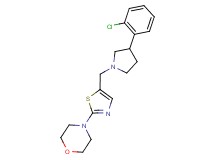 4-(5-{[3-(2-chlorophenyl)pyrrolidin-1-yl]methyl}-1,3-thiazol-2-yl)morpholine