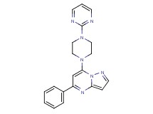 5-phenyl-7-[4-(2-pyrimidinyl)-1-piperazinyl]pyrazolo[1,5-a]pyrimidine