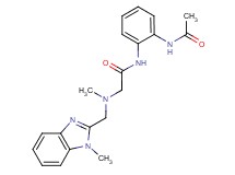 N-[2-(acetylamino)phenyl]-2-{methyl[(1-methyl-1H-benzimidazol-2-yl)methyl]amino}acetamide
