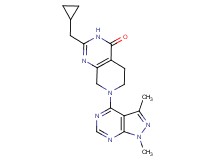 2-(cyclopropylmethyl)-7-(1,3-dimethyl-1H-pyrazolo[3,4-d]pyrimidin-4-yl)-5,6,7,8-tetrahydropyrido[3,4-d]pyrimidin-4(3H)-one