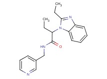 2-(2-ethyl-1H-benzimidazol-1-yl)-N-(3-pyridinylmethyl)butanamide