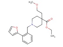 ethyl 1-[2-(2-furyl)benzyl]-4-(2-methoxyethyl)-4-piperidinecarboxylate