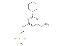 6-ethyl-N-[2-(methylsulfonyl)ethyl]-2-piperidin-1-ylpyrimidin-4-amine
