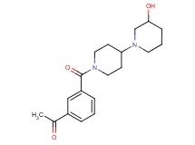1-{3-[(3-hydroxy-1,4'-bipiperidin-1'-yl)carbonyl]phenyl}ethanone