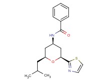 N-[(2S*,4R*,6S*)-2-isobutyl-6-(1,3-thiazol-2-yl)tetrahydro-2H-pyran-4-yl]benzamide