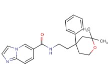 N-[2-(2,2-dimethyl-4-phenyltetrahydro-2H-pyran-4-yl)ethyl]imidazo[1,2-a]pyridine-6-carboxamide