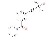 2-methyl-4-[3-(1,2-oxazinan-2-ylcarbonyl)phenyl]-3-butyn-2-ol