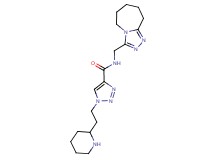 1-(2-piperidin-2-ylethyl)-N-(6,7,8,9-tetrahydro-5H-[1,2,4]triazolo[4,3-a]azepin-3-ylmethyl)-1H-1,2,3-triazole-4-carboxamide