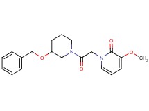 1-{2-[3-(benzyloxy)piperidin-1-yl]-2-oxoethyl}-3-methoxypyridin-2(1H)-one