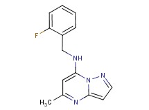 N-(2-fluorobenzyl)-5-methylpyrazolo[1,5-a]pyrimidin-7-amine