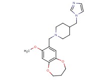 4-(1H-imidazol-1-ylmethyl)-1-[(8-methoxy-3,4-dihydro-2H-1,5-benzodioxepin-7-yl)methyl]piperidine