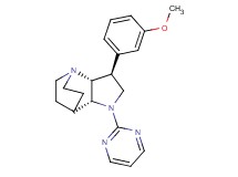 (2R*,3S*,6R*)-3-(3-methoxyphenyl)-5-(2-pyrimidinyl)-1,5-diazatricyclo[5.2.2.0~2,6~]undecane