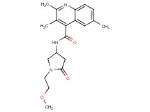 N-[1-(2-methoxyethyl)-5-oxo-3-pyrrolidinyl]-2,3,6-trimethyl-4-quinolinecarboxamide