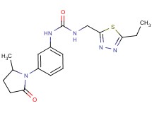 N-[(5-ethyl-1,3,4-thiadiazol-2-yl)methyl]-N'-[3-(2-methyl-5-oxopyrrolidin-1-yl)phenyl]urea
