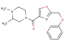 1,2-dimethyl-4-{[2-(phenoxymethyl)-1,3-oxazol-4-yl]carbonyl}piperazine