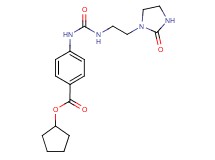 cyclopentyl 4-[({[2-(2-oxoimidazolidin-1-yl)ethyl]amino}carbonyl)amino]benzoate