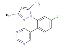 5-[4-chloro-2-(3,5-dimethyl-1H-pyrazol-1-yl)phenyl]pyrimidine