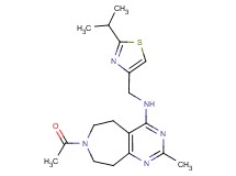 7-acetyl-N-[(2-isopropyl-1,3-thiazol-4-yl)methyl]-2-methyl-6,7,8,9-tetrahydro-5H-pyrimido[4,5-d]azepin-4-amine